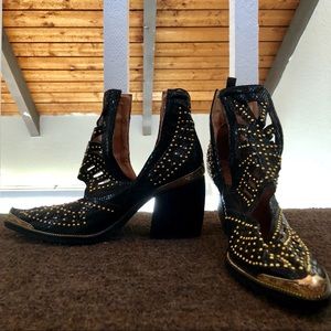 Jeffery Campbell Studded Western Boots